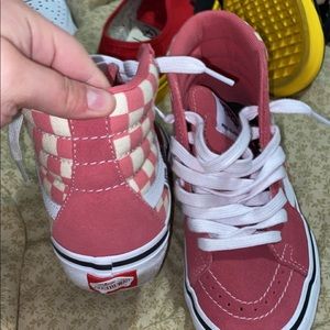 vans high tops womens pink